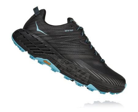 Hoka One One Speedgoat 4 GORE-TEX - Tenis Corrida Trilha Mulher Cinzentas Escuro / Cinzentas Escuro